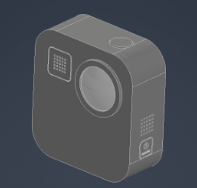 GoPro Hero Max payload — back view