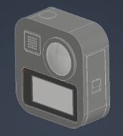 GoPro Hero Max payload — front view